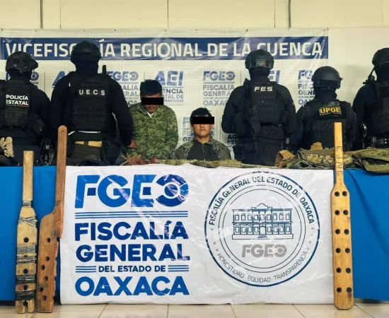 A prisión preventiva  dos hombres vinculados a célula delictiva que opera entre Oaxaca y Veracruz