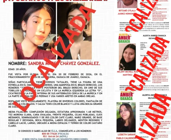 Fiscalía de Oaxaca da con el paradero de 6 personas reportadas como No Localizadas