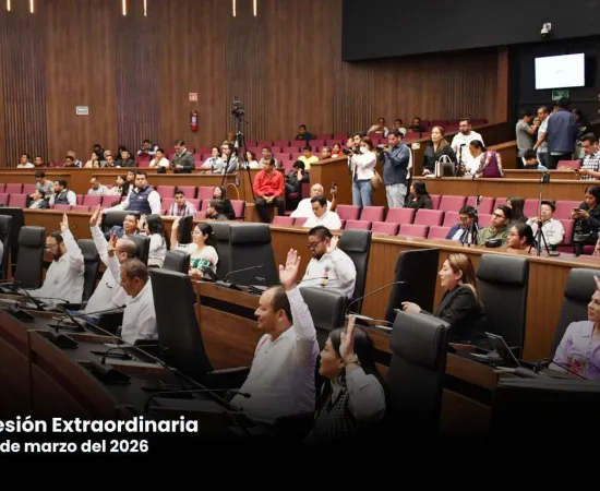 Concluye Congreso del Estado aprobación de Leyes de Ingresos Municipales para el Ejercicio Fiscal 2026