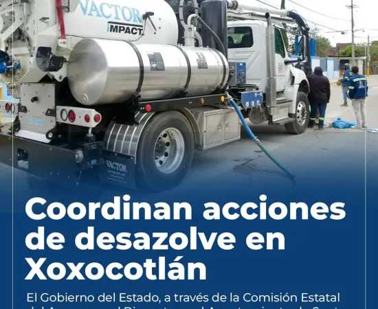 Refuerzan Gobierno del Estado labores de desazolve en Xoxocotlán