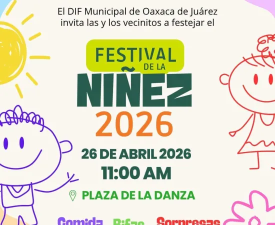 DIF Municipal invita al Festival de la Niñez 2026 en la Plaza de la Danza