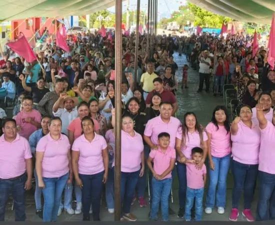 POSICIONAMIENTO DE JUAN  ANDRES LÓPEZ PADILLA E INTEGRANTES DE LA PLANILLA ROSA DE SAN JOSÉ DEL PROGRESO, OCOTLAN, OAXACA.