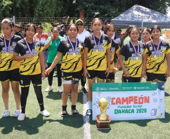 Tuxtepec y Reyes Etla, campeones de la fase estatal del Mundialito Escolar 2026