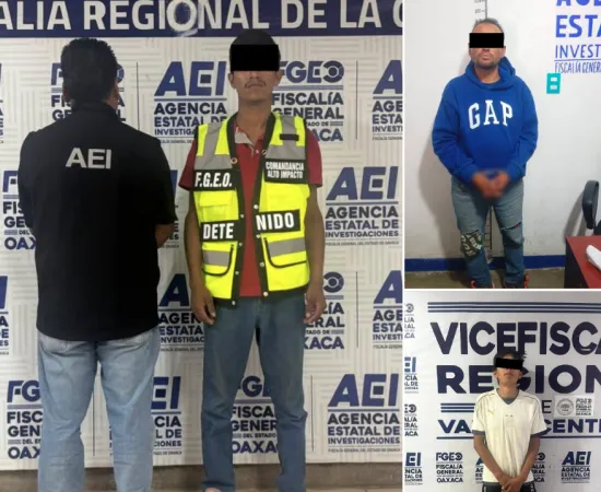 Ejecutan tres órdenes de aprehensión por robo, ocurridos en distintas regiones del estado