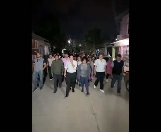 Santa Lucía Segura e Iluminada llega al Fraccionamiento Ejidal