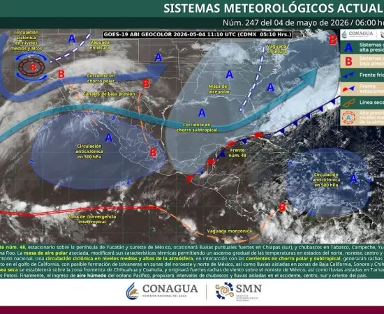 Este lunes incrementarán gradualmente las temperaturas tras paso de sistema frontal