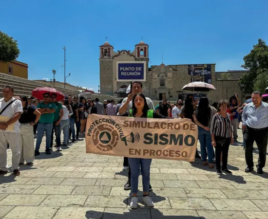 Municipio de Oaxaca de Juárez participa en el Primer Simulacro Nacional 2026