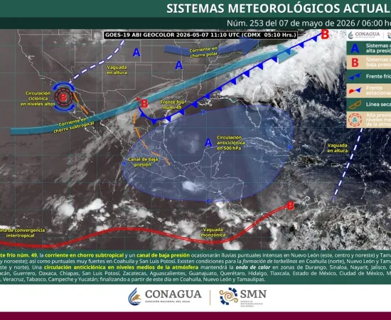 Este jueves persistirá ambiente muy caluroso con lluvias aisladas y actividad eléctrica en Oaxaca