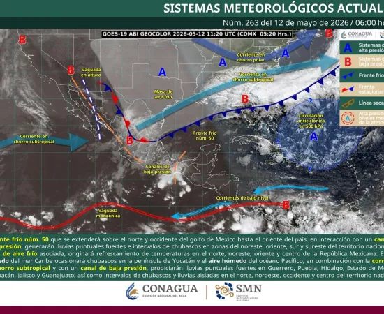 Prevén tormentas de corta duración con posible caída de granizo en Oaxaca