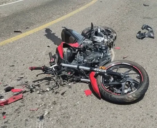 Domingo trágico, accidente de moto en la Sierra Norte