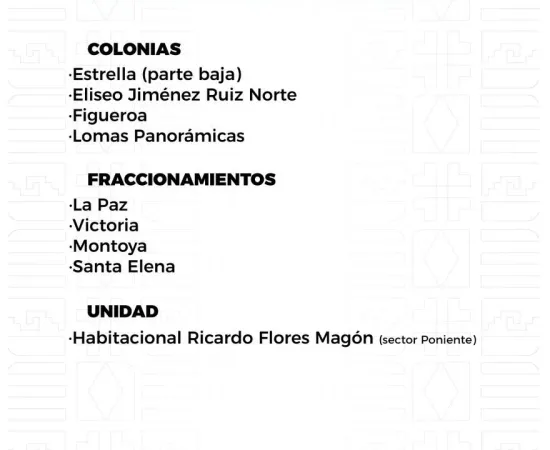Agenda del suministro de agua potable para este lunes 