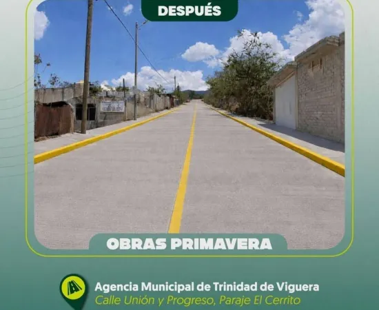 Donde antes había tierra hoy hay una vialidad digna y segura