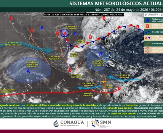 Inestabilidad atmosférica favorecerá lluvias en gran parte de Oaxaca