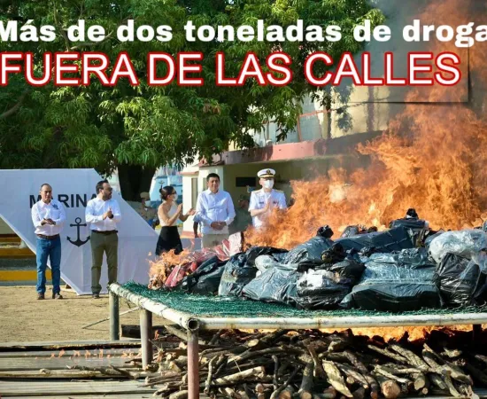 Más de dos toneladas de cocaína ya no llegarán a las calles ni pondrán en riesgo a las juventudes oaxaqueñas