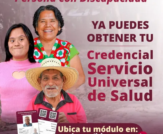 Continúa el registro de Adultos Mayores y Personas con Discapacidad a la credencial del Servicio Universal de Salud en los Módulos de Bienestar 