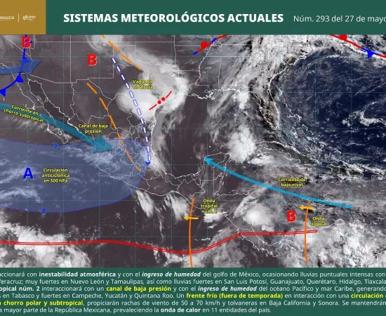 Persistirá temporal lluvioso con ambiente caluroso y bochornoso para este miércoles en Oaxaca