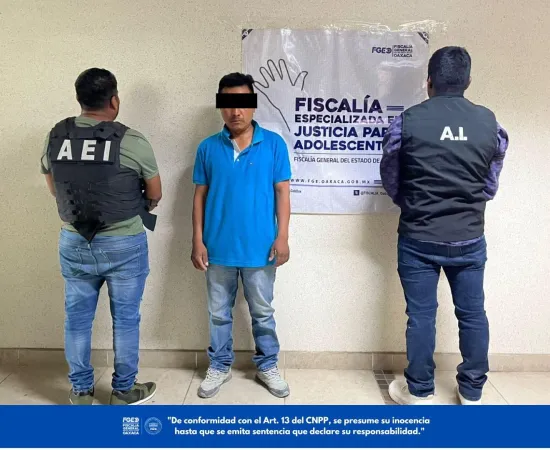 Lo detienen por violación en agravio de una adolescente en la región de los Valles Centrales; víctima resultó embarazada
