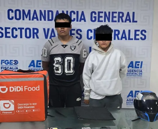 FGEO detiene a dos personas por robo con violencia