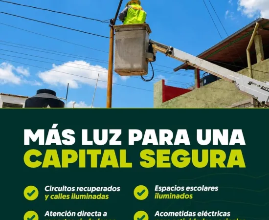 Más luz para una capital más segura