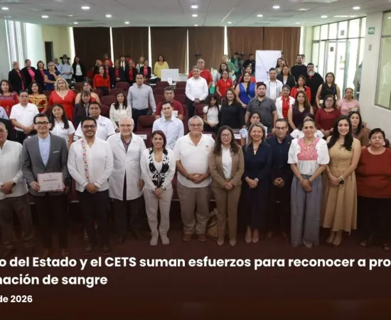 Congreso del Estado y el CETS suman esfuerzos para reconocer a promotores de la donación de sangre