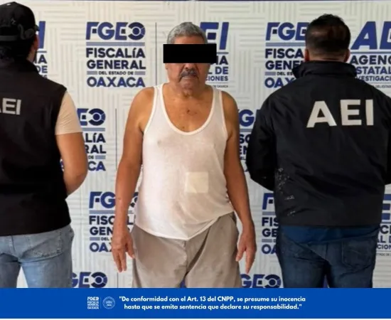 Lo detienen por homicidio cometido en calles de Loma Bonita, distrito de Tuxtepec 