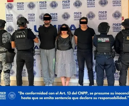 Desmantelan en capital de Oaxaca a Red Criminal que cobraba piso a Ayuntamiento en Estado de México