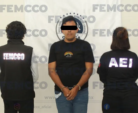 FEMCCO y FGEO ejecutan orden de aprehensión por probable delito de Tráfico de Plazas y Servicios.