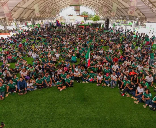 Vibra Parque Primavera Oaxaqueña con grito de ¡Goool!; Un éxito la transmisión de partido inaugural del Mundial 2026