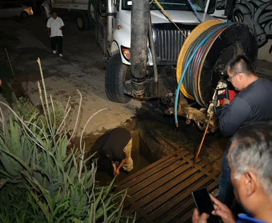 Reconocen familias de la Reforma Agraria intervención del gobierno municipal para desazolvar zonas en riesgo por lluvias