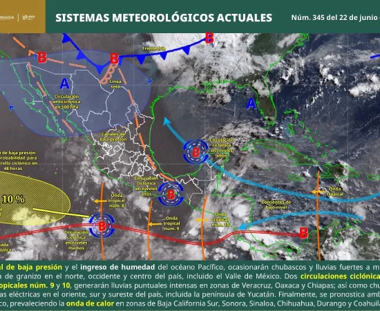Prevén lluvias con tormentas eléctricas y oleaje elevado en la costa oaxaqueña