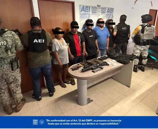 Desarticula FGEO banda dedicada al secuestro y extorsión en el Istmo de Tehuantepec; hay cinco detenidos