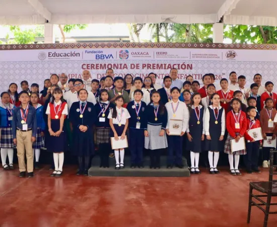 ¡Orgullo de Oaxaca! IEEPO reconoce a ganadores de la Olimpiada del Conocimiento Infantil 2026