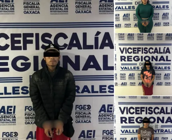 Obtiene FGEO vinculación a proceso contra cuatro personas detenidas en cateo, probables implicados en narcomenudeo que operaban en Oaxaca de Juárez