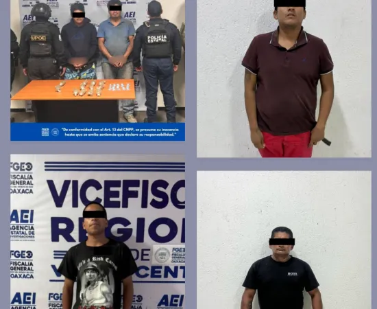 FGEO refuerza acciones contra el combate al narcomenudeo: logra vinculaciones, cateos y aseguramientos en Costa y Valles Centrales