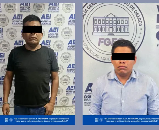 Detienen a dos por delitos sexuales cometidos en agravio de adolescentes
