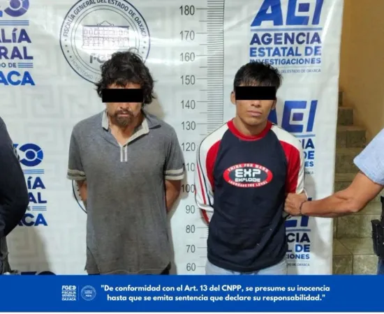 Operativo coordinado en Etla deja dos personas detenidas y aseguramiento de dosis de droga