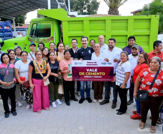 Impulsa Ray Chagoya obras comunitarias con entrega del Banco de Materiales
