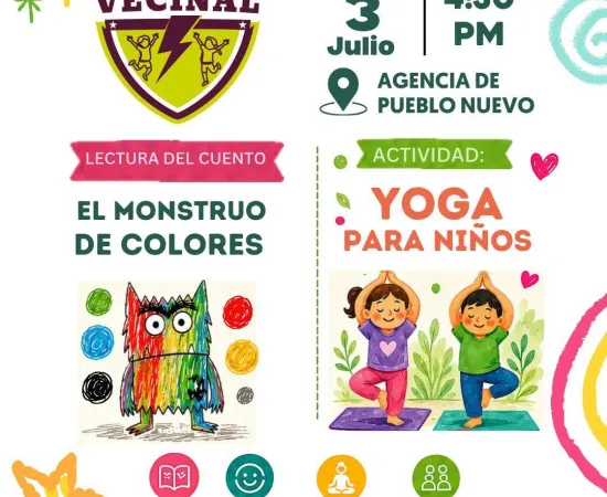 Club de Verano Vecinal llega a Pueblo Nuevo 