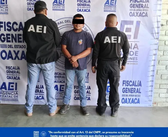 Detiene Fiscalía de Oaxaca a probable responsable de homicidio calificado ocurrido en Ocotlán de Morelos