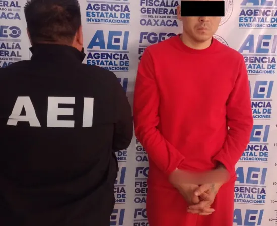 Cumple FGEO orden de aprehensión por colaboración con la Fiscalía de Zacatecas; detienen en Oaxaca a probable responsable de doble homicidio