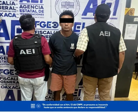 Obtiene FGEO orden de aprehensión y presenta ante Juez a probable responsable de violación y abuso sexual cometidos en agravio de dos mujeres en Salina Cruz