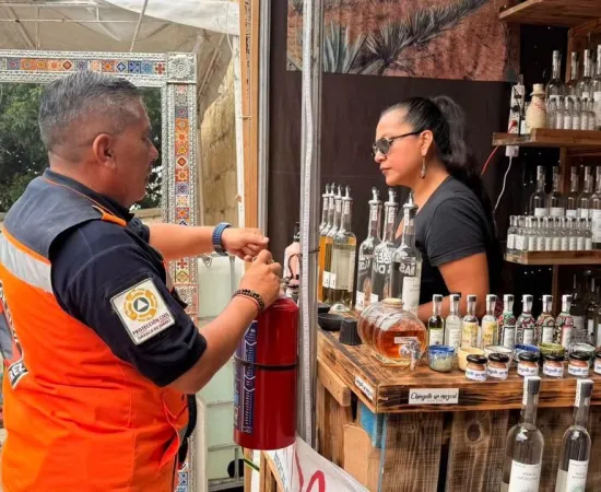 Protección Civil refuerza acciones preventivas durante las Expo Ferias de la Guelaguetza 