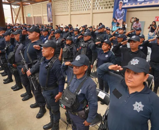 Fortalecen equipamiento policial en Xoxocotlán