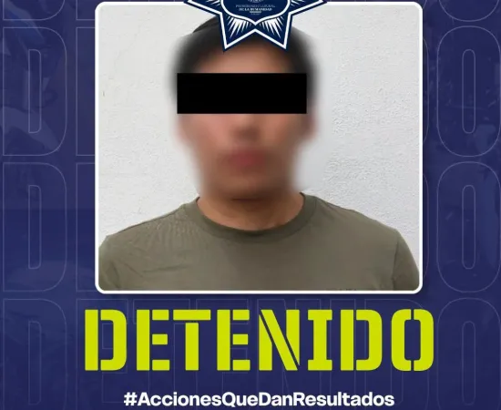 Policía Municipal detiene a una persona por el presunto delito de violación a la intimidad sexual
