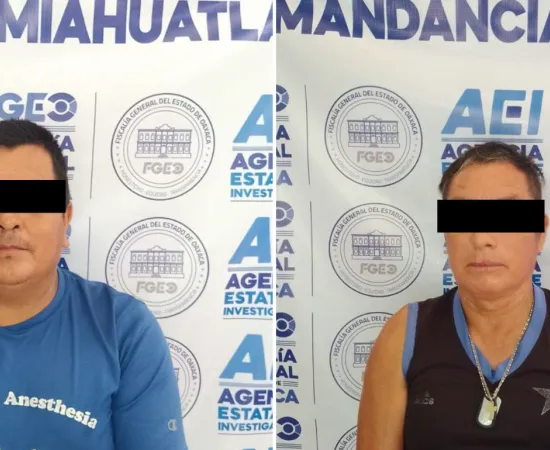 Detiene Fiscalía de Oaxaca a dos probables responsables de homicidio y lesiones calificados cometidos en la San Sebastián Coatlán