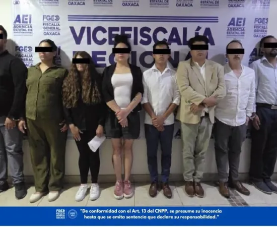 Con un agente infiltrado, Fiscalía de Oaxaca detiene en flagrancia y desarticula banda dedicada al fraude