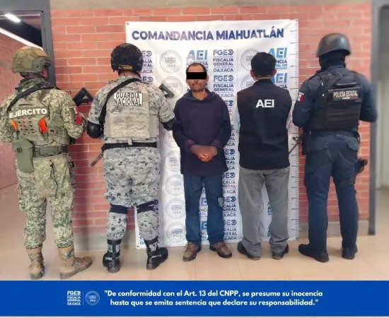 Fiscalía de Oaxaca cumplimenta orden de aprehensión por tentativa de homicidio tras agresión con un machete en la Sierra Sur
