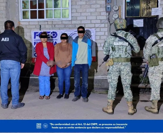 Desarticula Fiscalía de Oaxaca dos presuntos puntos de venta de droga en Ixtlán de Juárez; hay cuatro personas detenidas