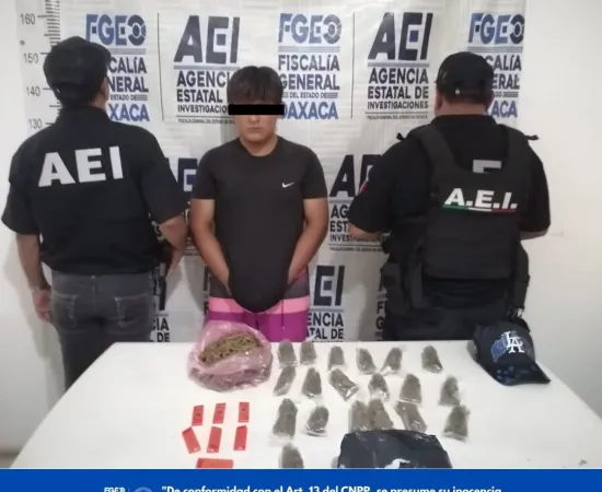Cateo interinstitucional en Huatulco permite asegurar drogas y detener a una persona: FGEO