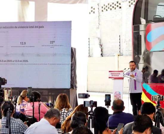 Jesús Romero presenta avances del combate frontal a la delincuencia